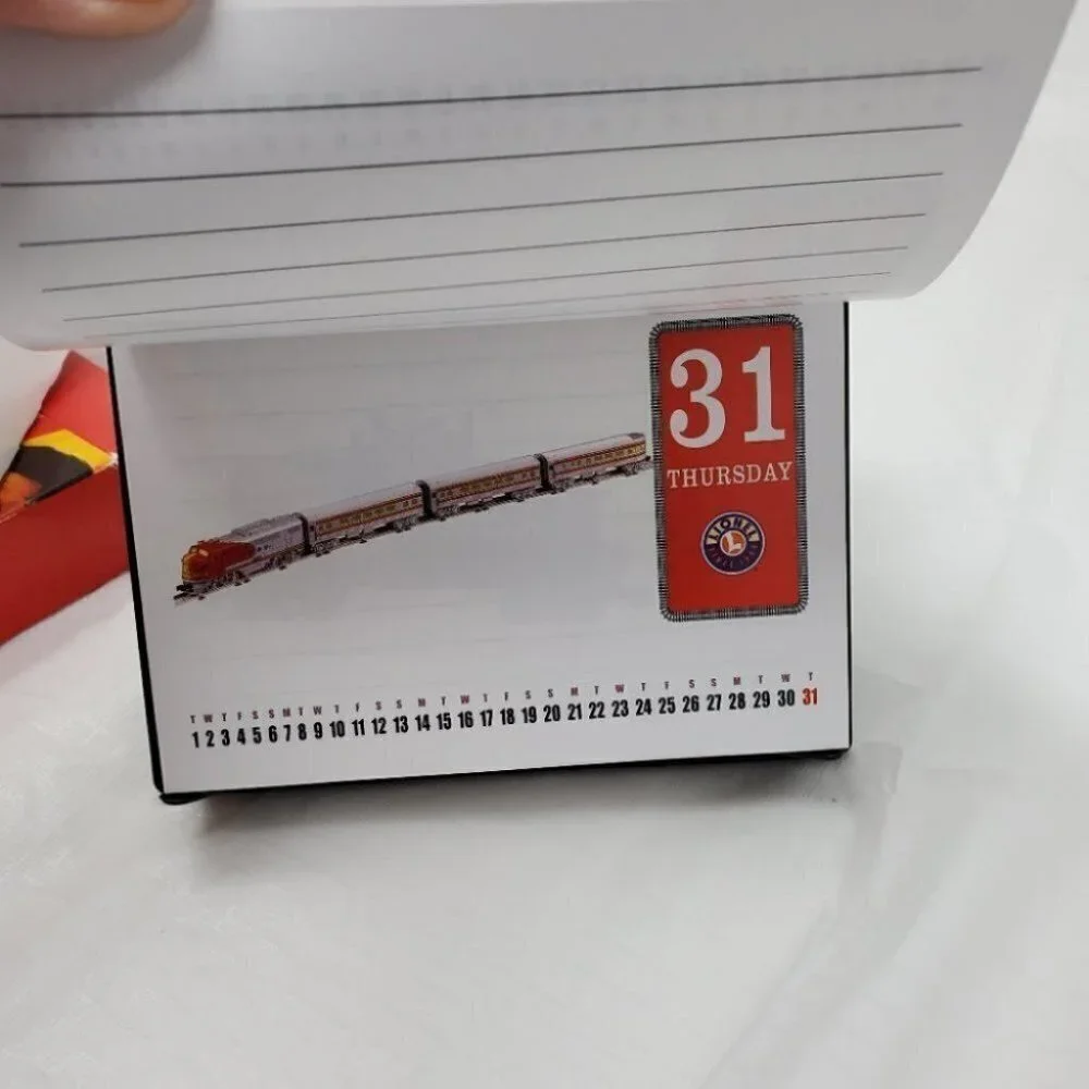 Time Factory Lionel Trains 2002 Desk Top Calender